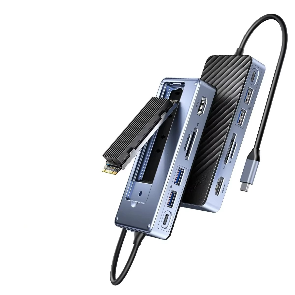 Skanto | Ultimate USB-C Laptop Docking Station with Integrated SSD Enclosure