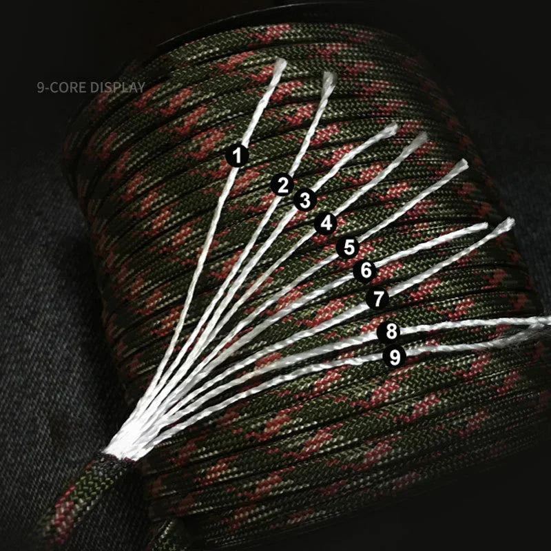 Skanto | 100m Survival Paracord – 9-Core Military 550 Paracord Rope for Outdoors & Crafts