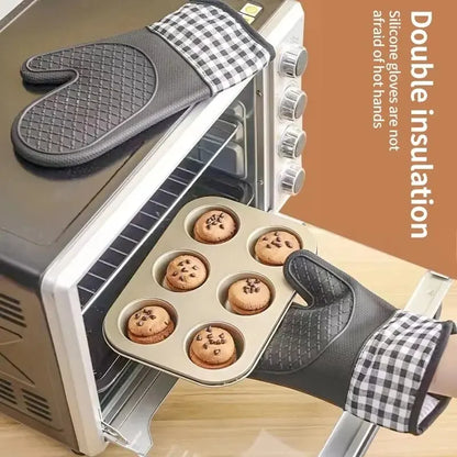BowLift | ThermoGrip Silicone Kitchen Glove | Heat Resistant up to 250 °C | Non-Slip & Extended | Anti-Scald Protection for Oven & Grill