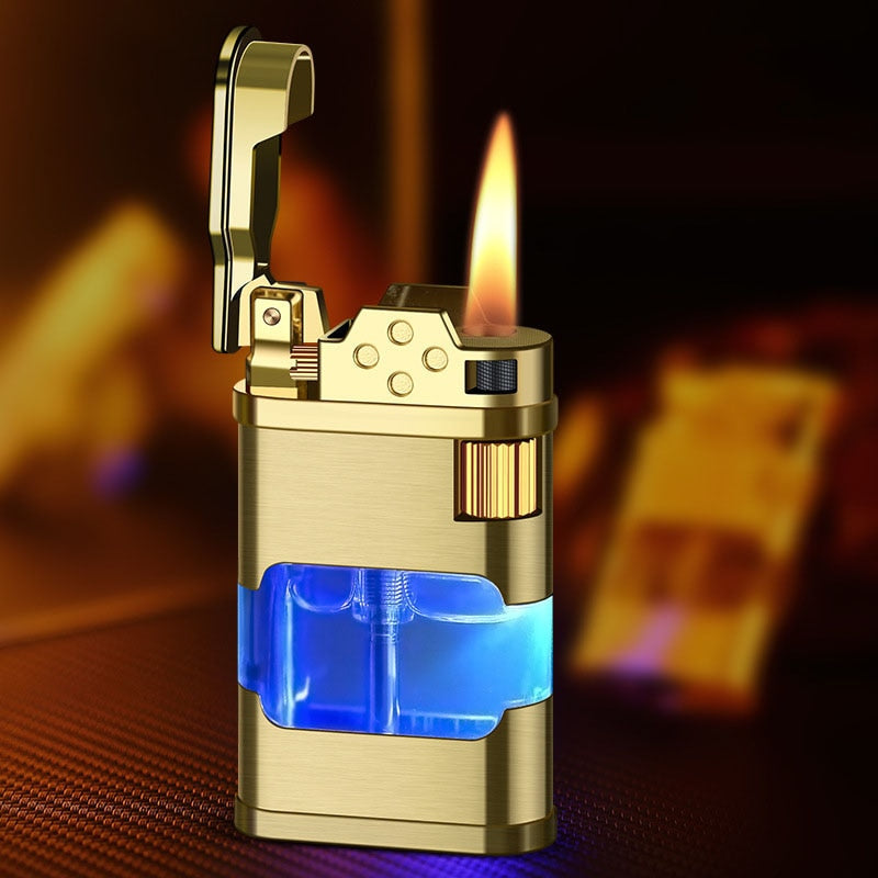 Blue Flame Metal Windproof Gas Lighter | Bowlift