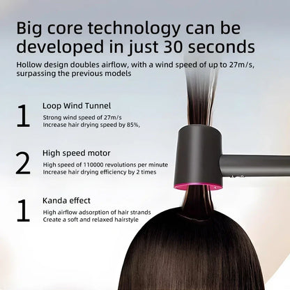 Skanto | Ion Hair Dryer | 200 Million Negative Ions | Intelligent Temperature Control | 110,000 RPM