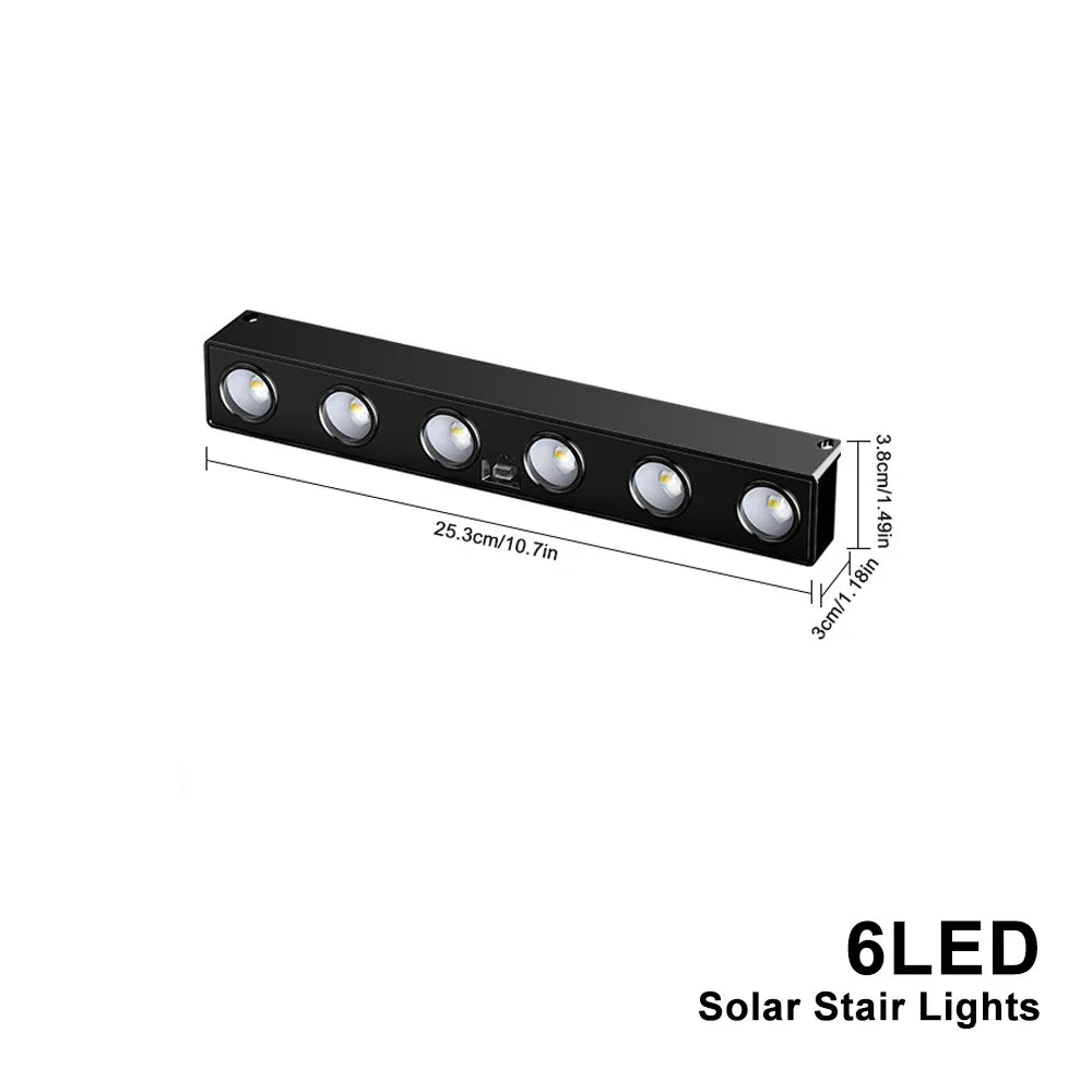 BowLift | Solavera LumiFence Solar Lights | 4-piece Set LED Outdoor Lights | IP54 Weatherproof | Aluminum | For Garden, Fence & Patio