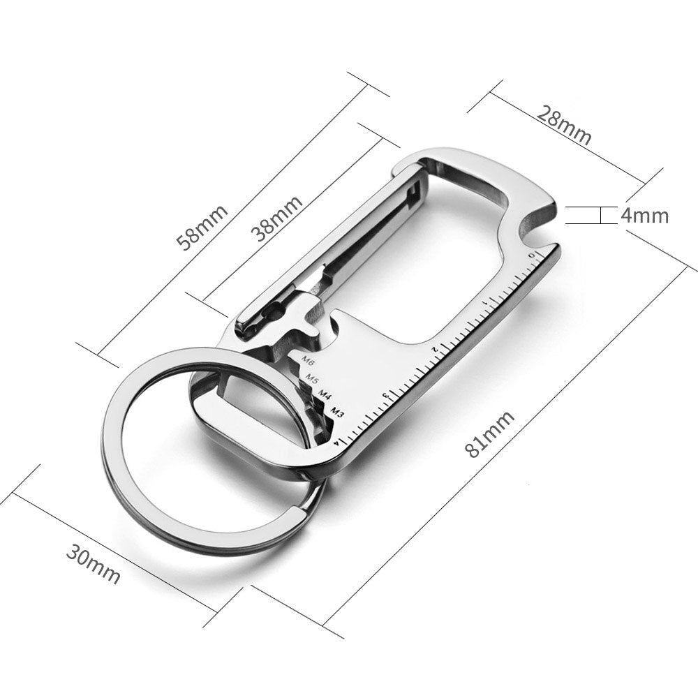 BowLift | Stainless Steel EDC Multi Tool Bottle Opener Keychain