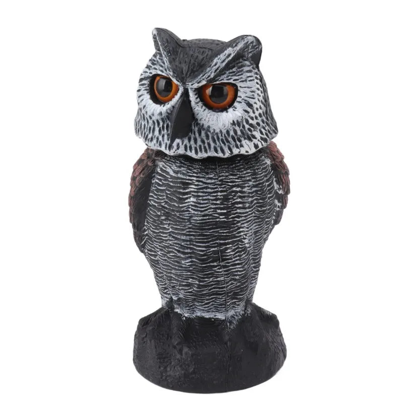 BowLift | Bird deterrent owl SkyGuard | Head nodding in the wind | Realistic design | For garden & balcony