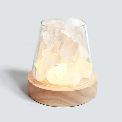 Himalayan Salt Lamp - Crystal Night Light & Essential Oil Diffuser