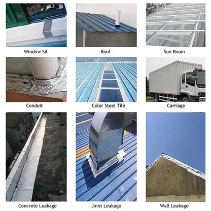 Skanto | Heat-Resistant Waterproof Tape - Thicker Aluminum Foil Butyl Tape for Wall, Pool, Roof Crack Repair - Self-Adhesive Duct Tape