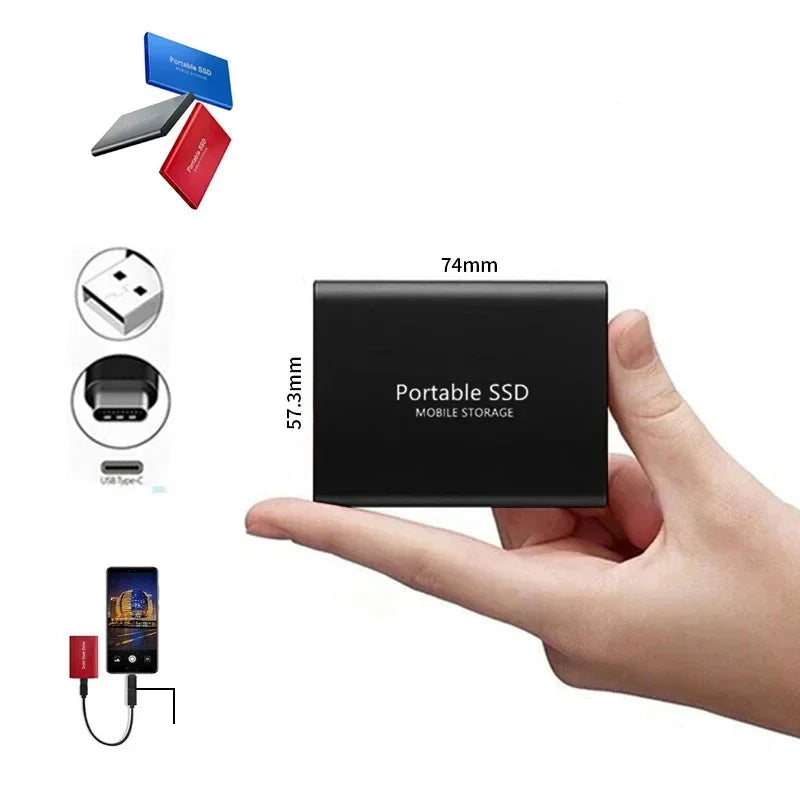BowLift | Speedora Ultra External SSD | USB 3.1 Type-C | Up to 1000 MB/s | 128 GB | Compact & Shockproof