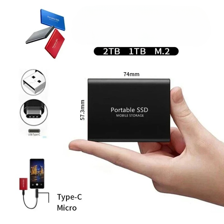 Skanto | SpeedPro SSD 128GB High-Speed Storage with USB-C 3.1