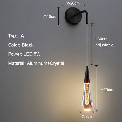 Brehn | Luxurious Raindrop Wall Lamps