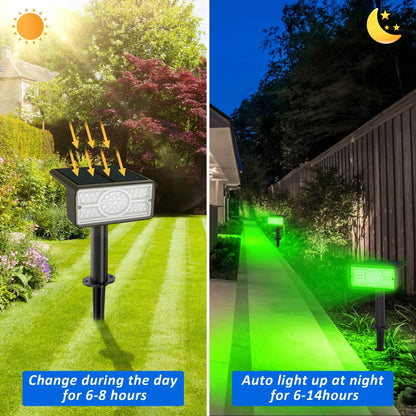 BowLift | Solara LED Solar Spotlight | 4 Light Colors | 49 LEDs | IP65 Waterproof | Energy Saving with Solar Panel