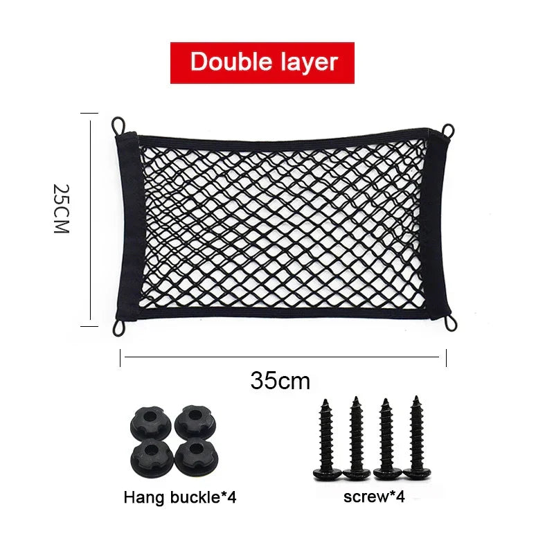 Brehn | Stretchable Mesh Cargo Net Car Storage Organizer Bag