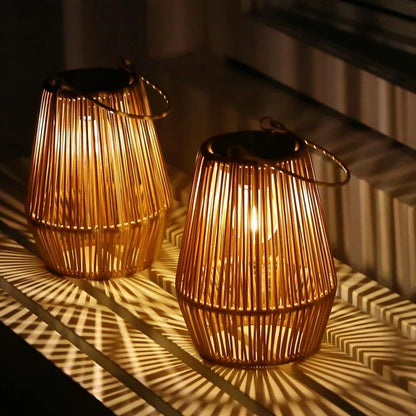 Brehn | Solar Outdoor Hand-woven Garden Lamps | Waterproof Landscape Light for Villa & Terrace Decoration - Alpho