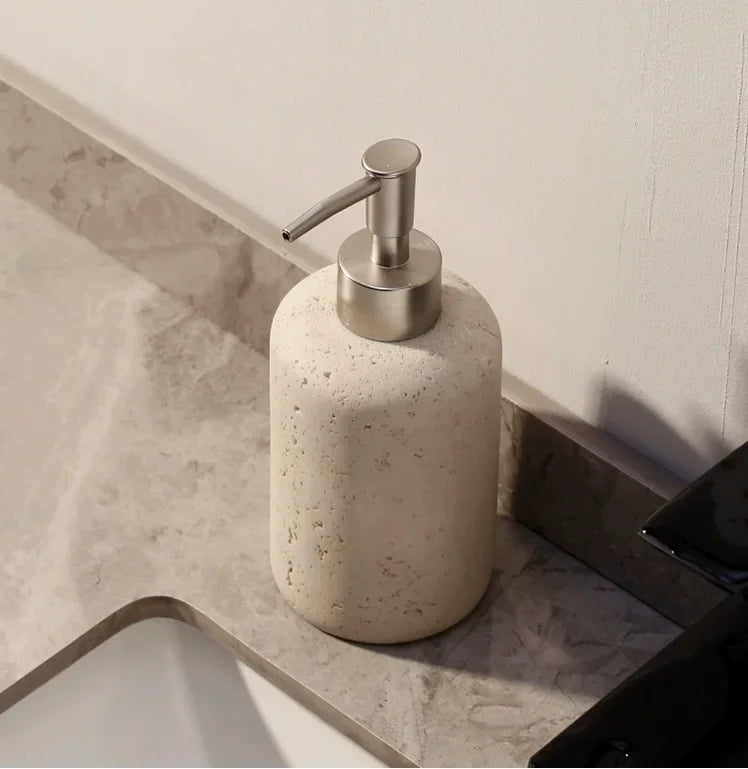 AureliaStone Luxury Bath Set made of limestone Bowlift