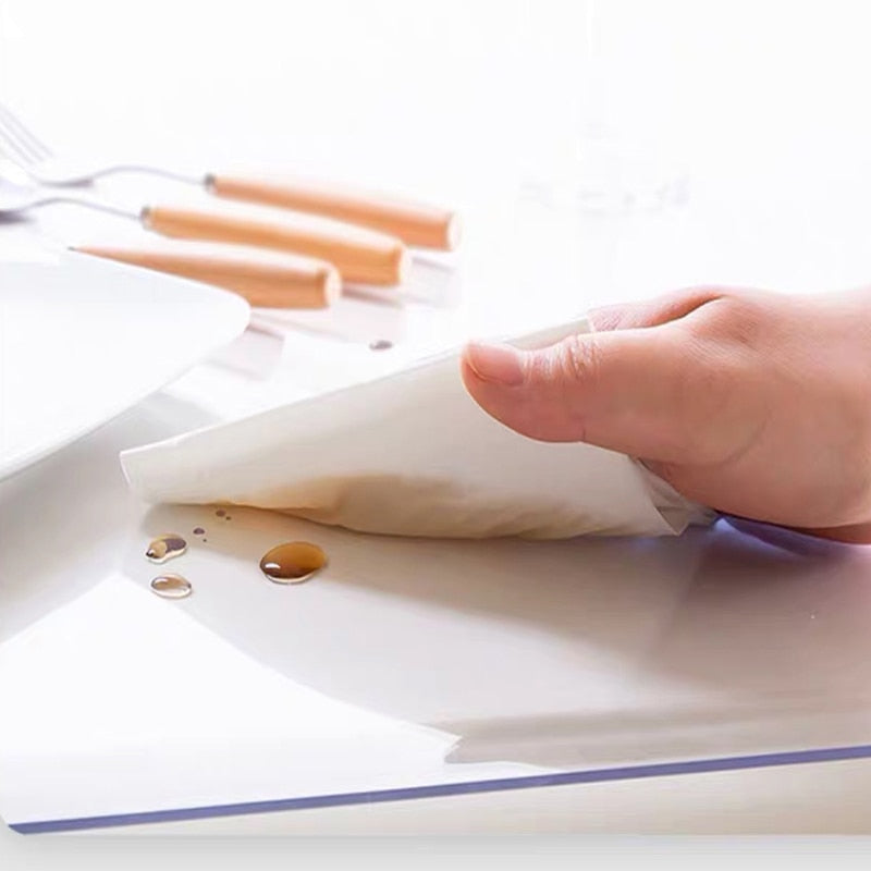 Soft Clear Protective Cover Transparent Table Mat | Skanto