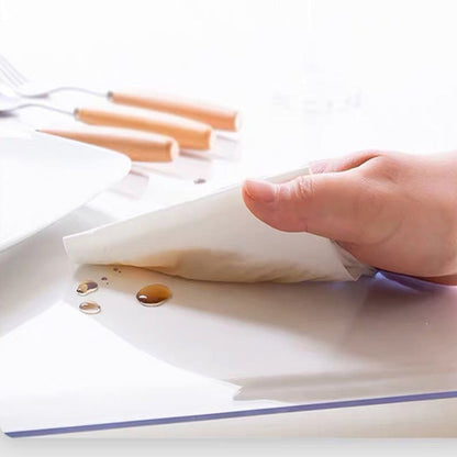 Soft Clear Protective Cover Transparent Table Mat | Skanto