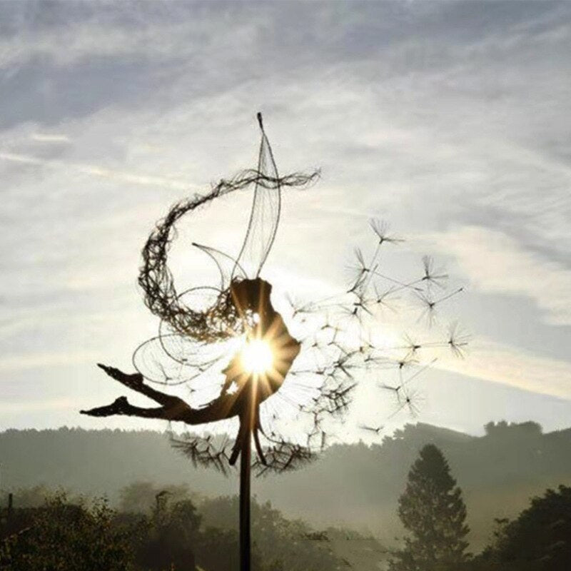 Skanto | Fairy Garden Sculpture | Detailed Metal Decor for Outdoors