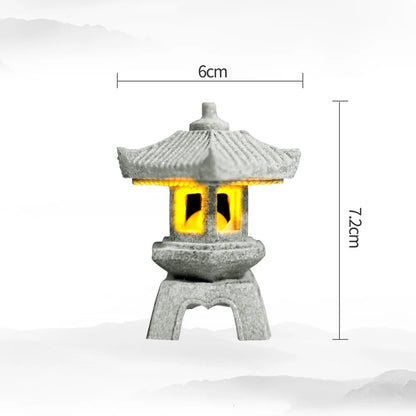 Skanto | Mini Pagoda ZenStone | Sandstone Decoration | For Garden, Bonsai & Zen Oases | Handmade