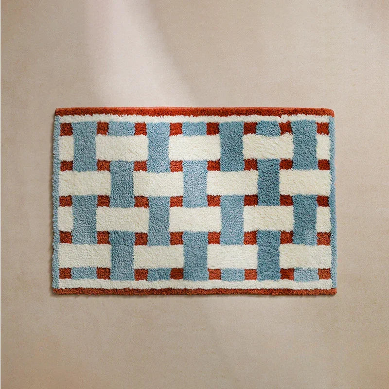 HeritageStep Bath Mat – Retro Bathroom Mat with Anti-Slip Coating & Soft Plush | Karnz