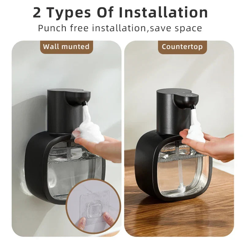 BowLift | Automatic Soap Dispenser Foamello | Wall Mounted | 500 ml | Rechargeable & Touchless | Sensor Activated Foam Function