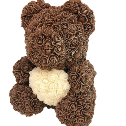 BowLift | Artificial Rose Flowers Teddy Bear