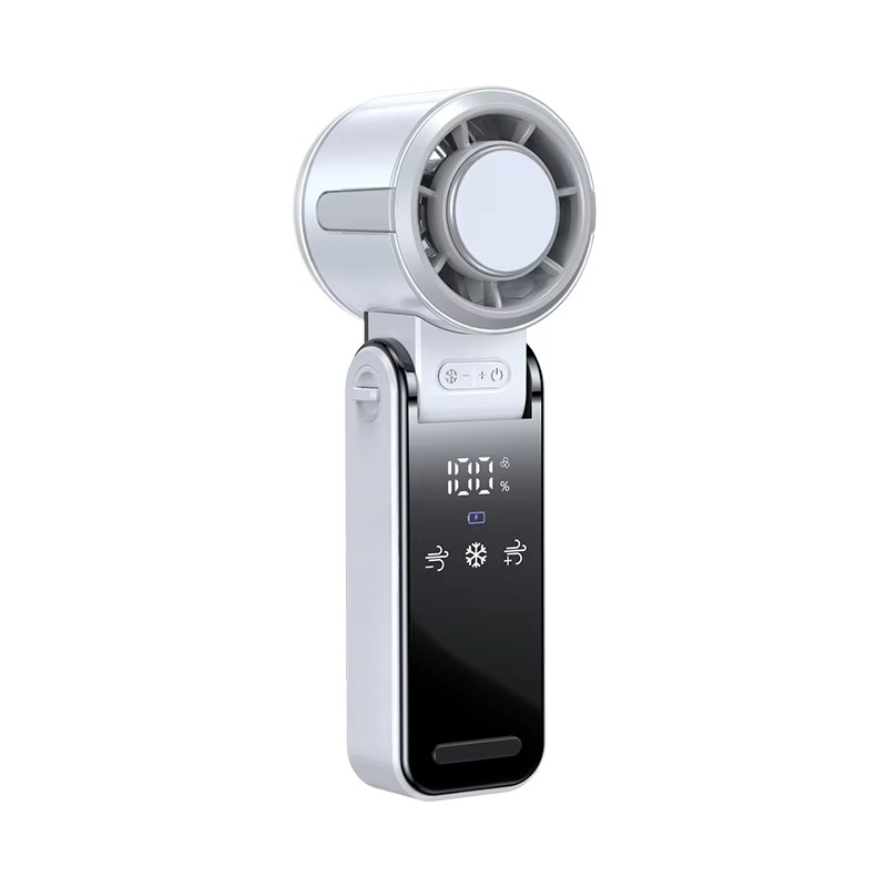 BowLift | Foldable Turbine Handheld Fan with Integrated Ice Pack