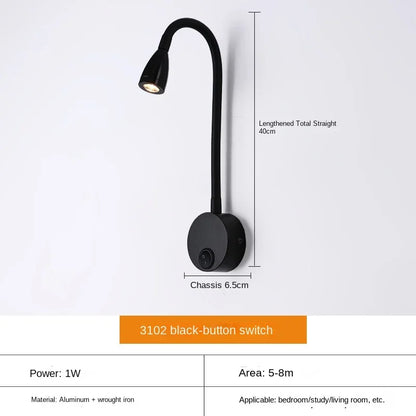 Karnz | Versatile LED Wall Light: Modern, Flexible, Perfect for Reading in Bed