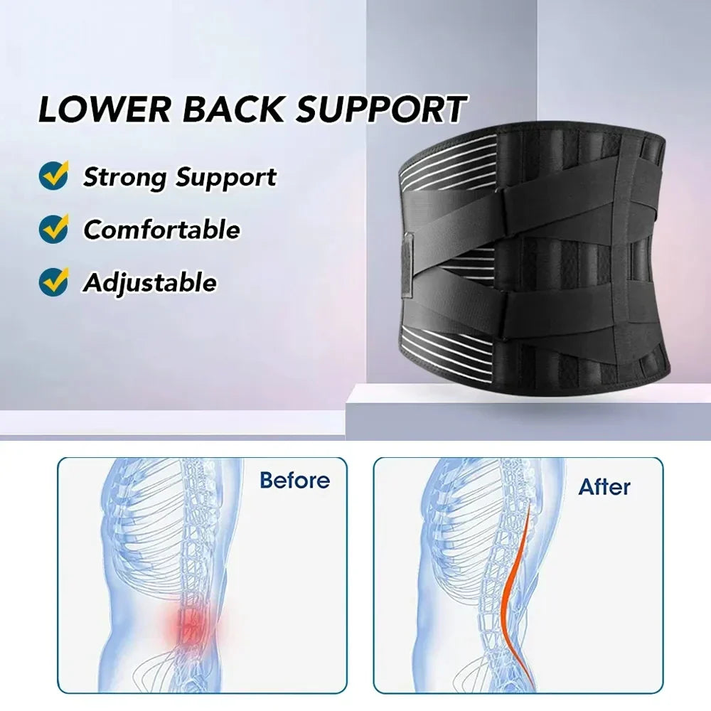BowLift | Breathable Lumbar Support Band with 360° Support and Memory Aluminum