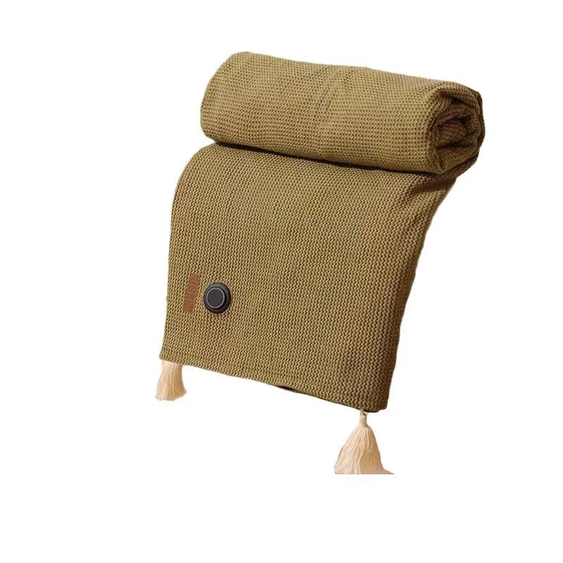 Sandsberg USB Heated Blanket | Cordless Travel Warming Blanket with 8 Zones, 3 Levels and Fleece