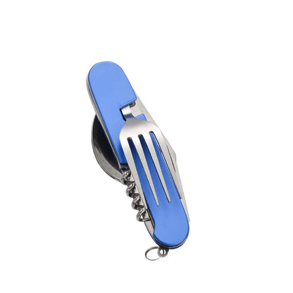 BowLift | OutdoGear 4-in-1 Folding Cutlery | Compact & Multifunctional | Stainless Steel