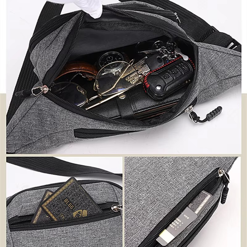 BowLift | Unisex Waterproof Canvas Waist and Crossbody Bag for Outdoor Sports