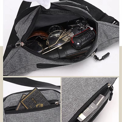 BowLift | Unisex Waterproof Canvas Waist and Crossbody Bag for Outdoor Sports