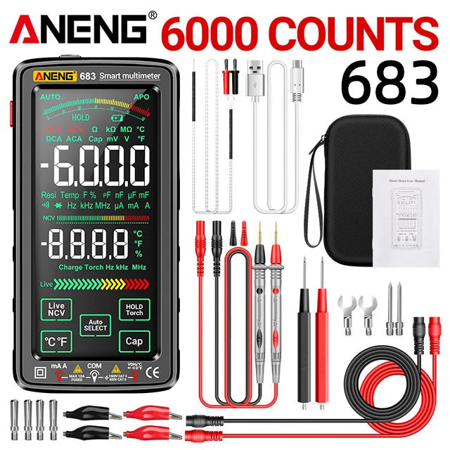 Skanto | 683 Smart Multimeter - High-End Touch, 6000 Counts, Rechargeable