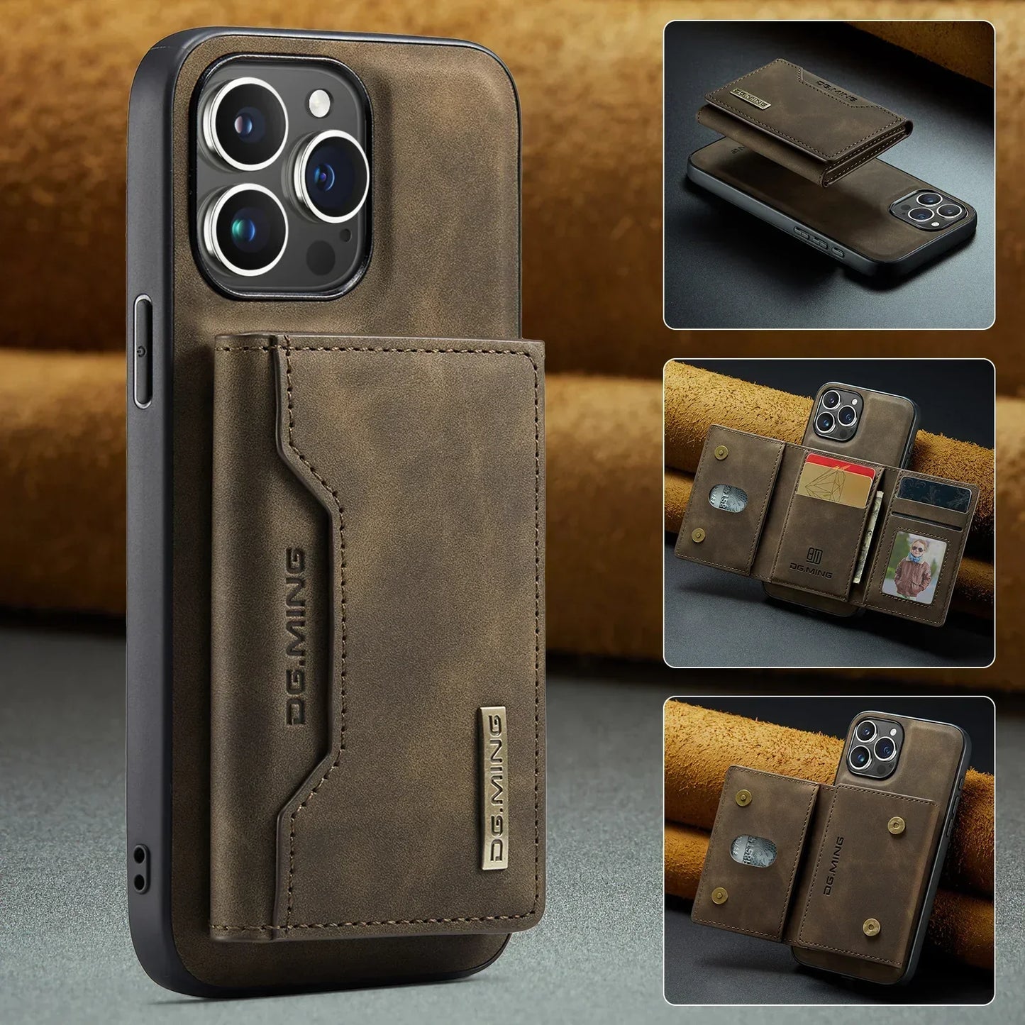2-in-1 iPhone case with detachable wallet