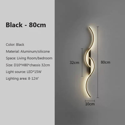 BowLift | LumiStripes | Modern LED Wall Lamp | Minimalist Wall Lamp in Stripe Design | Indoor Lighting for Bedroom & Living Room