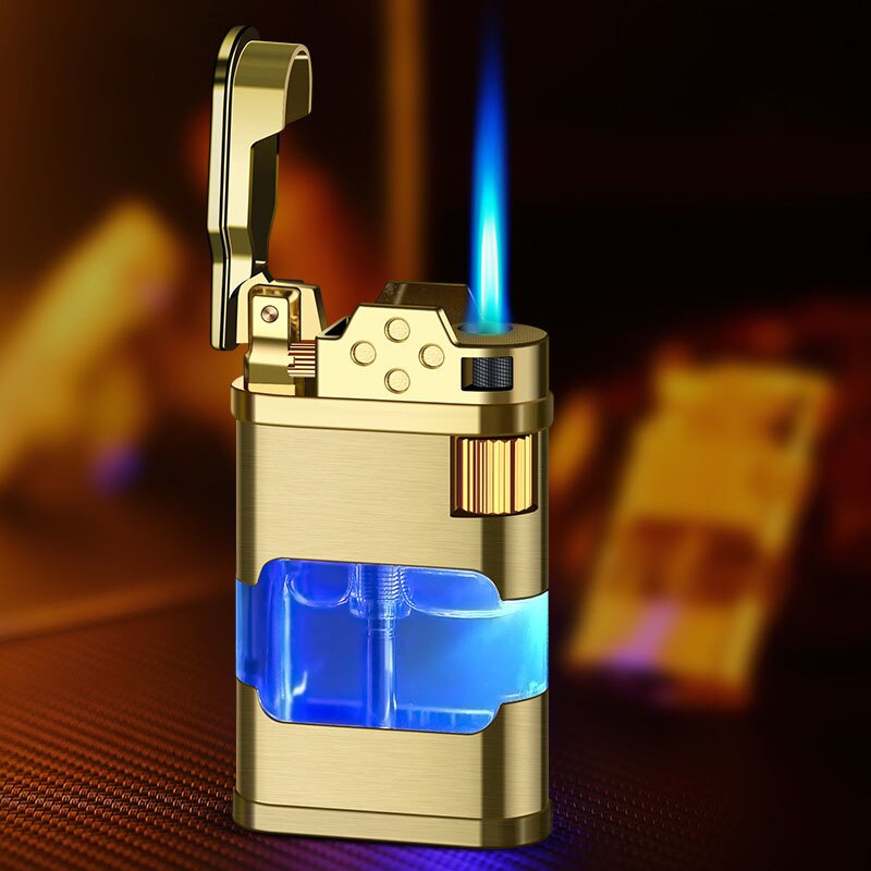 Blue Flame Metal Windproof Gas Lighter | Bowlift