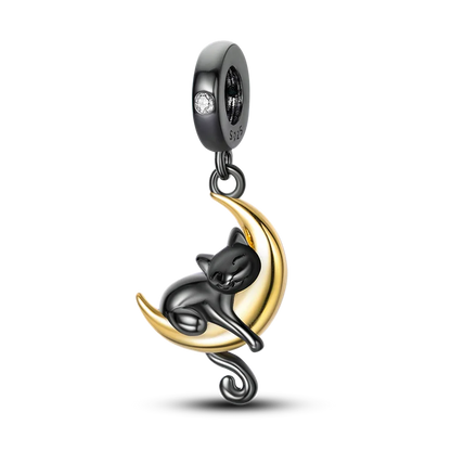 Skanto | 925 Silver Golden Leopard Charm Beads Colorful Chameleon Rhinoceros Lion Scarab Cat Pendant Compatible with Original Pandora Bracelet Jewelry