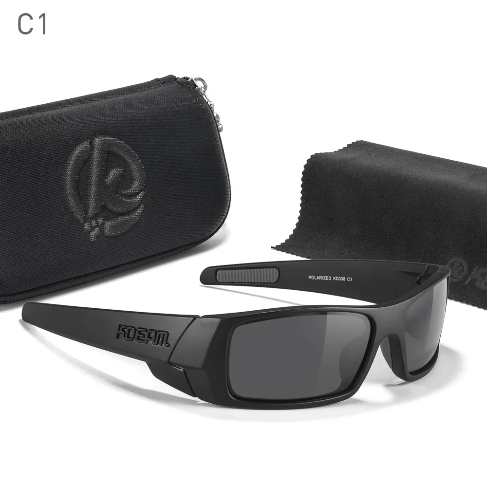 Photochromic sunglasses Black frame with case | Karnz