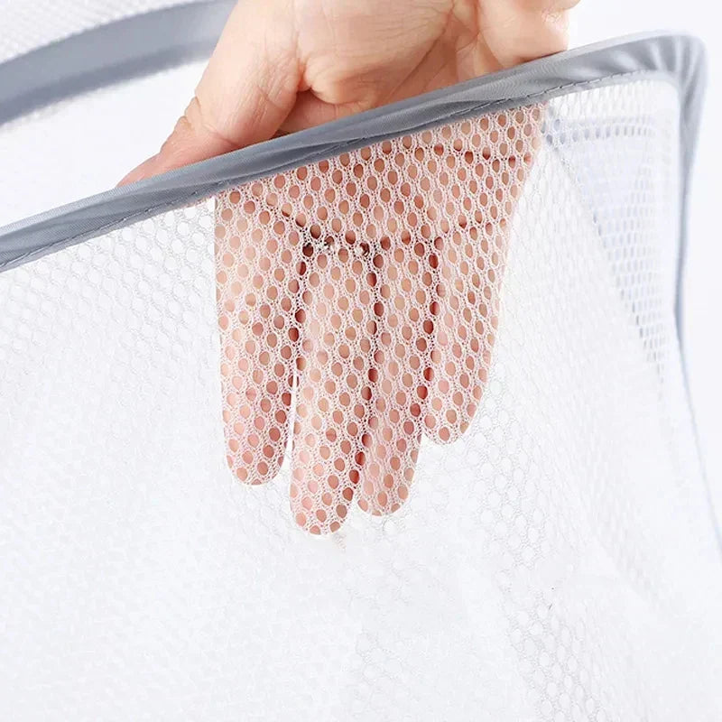 BowLift | HangFold Laundry Basket | Wall-mounted & Foldable | Breathable & Portable | 30×18×40 cm