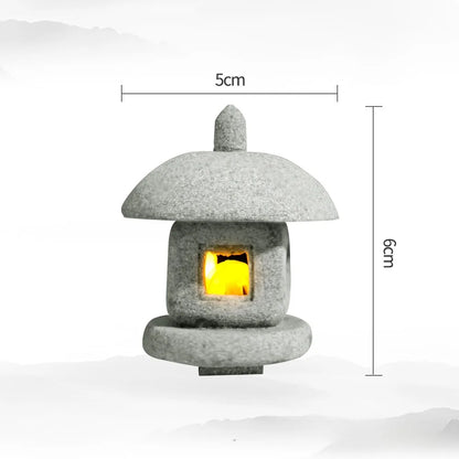 Skanto | Mini Pagoda ZenStone | Sandstone Decoration | For Garden, Bonsai & Zen Oases | Handmade