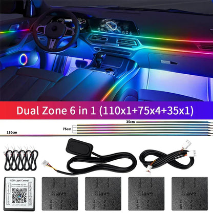 Skanto | Bluetooth RGB Symphony Car Ambient Light Kit
