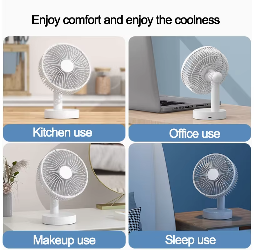BowLift | USB Desktop Oscillating Fan with Adjustable Head and Powerful Airflow