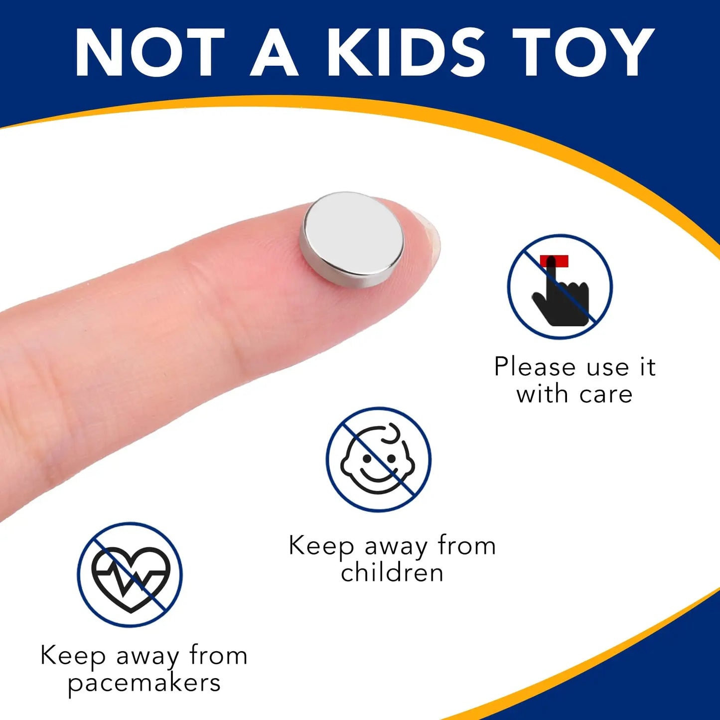 Skanto | Super Strong Neodymium Disc Magnets - Powerful Rare Earth Magnets for Fridge, DIY, Building, Science, Crafts & Office Use