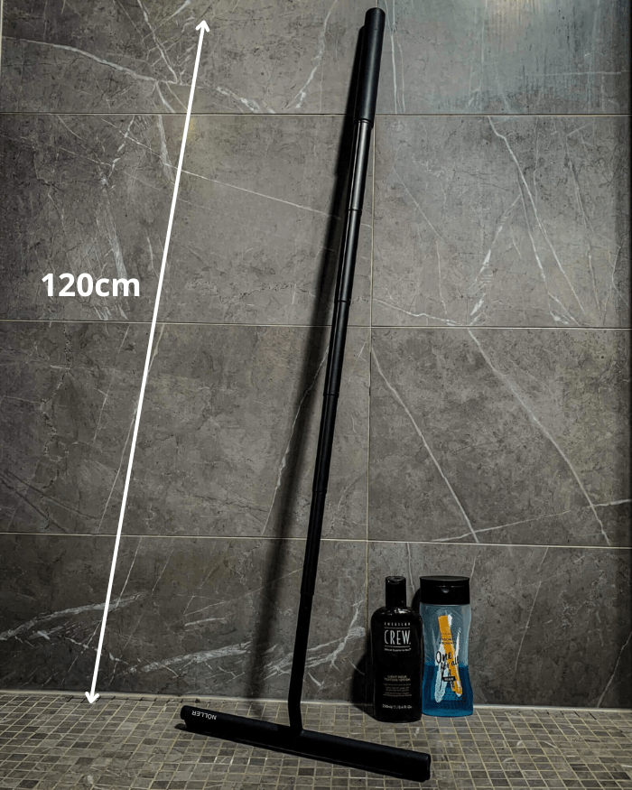 BowLift | Telescopic shower squeegee for glass & floor without bending down
