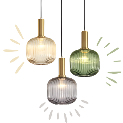 Skanto | Retro Glass Pendant Lamp - ColorVibe