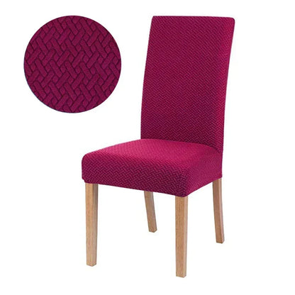Kalsten | Chair Cover Velvona | Elastic & Thick Padded | Jacquard Stretch Cover | Washable & Wrinkle-Free