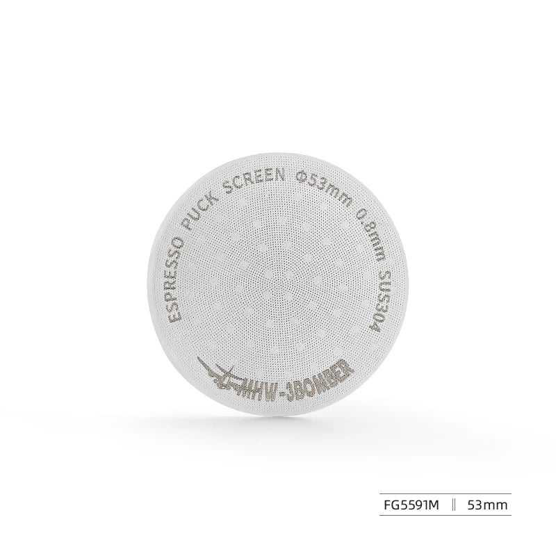 MHW-3BOMBER 51/53/58.5mm Espresso Puck Screen Double-Layer Metal Coffee Reusable Filter