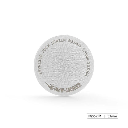 MHW-3BOMBER 51/53/58.5mm Espresso Puck Screen Double-Layer Metal Coffee Reusable Filter