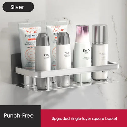 BowLift | Stylish & Practical No-Drill Shower Corner Shelf – Space-Saving Bathroom Storage Rack