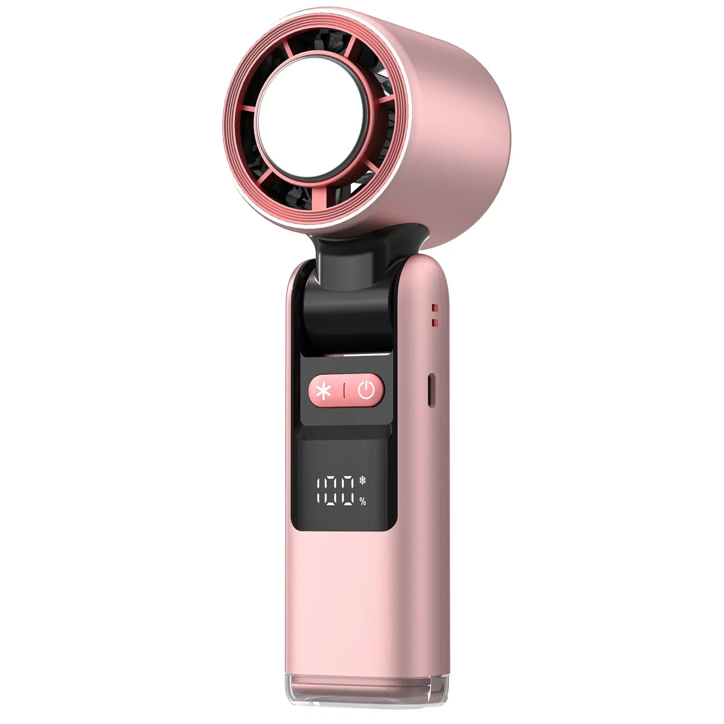 Mini handheld fan with 100 speed settings and digital display | Karnz