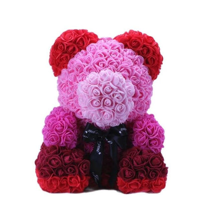 BowLift | Artificial Rose Flowers Teddy Bear